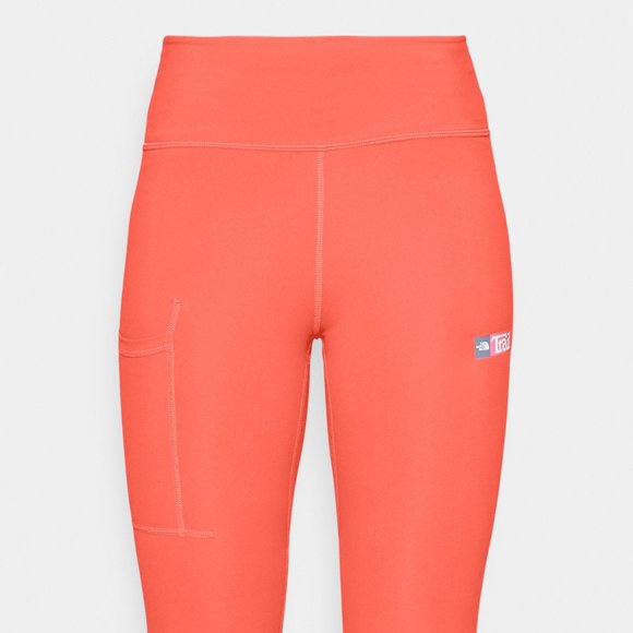 NWT $85 THE NORTH FACE Women XS Capri Leggings Tights Running Gym Yoga NEON PINK - Picture 9 of 15